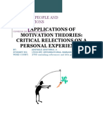 Applied Motivation Theories