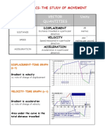 Scalar Quantities Vector Quantities Units: Kinematics-The Study of Movement