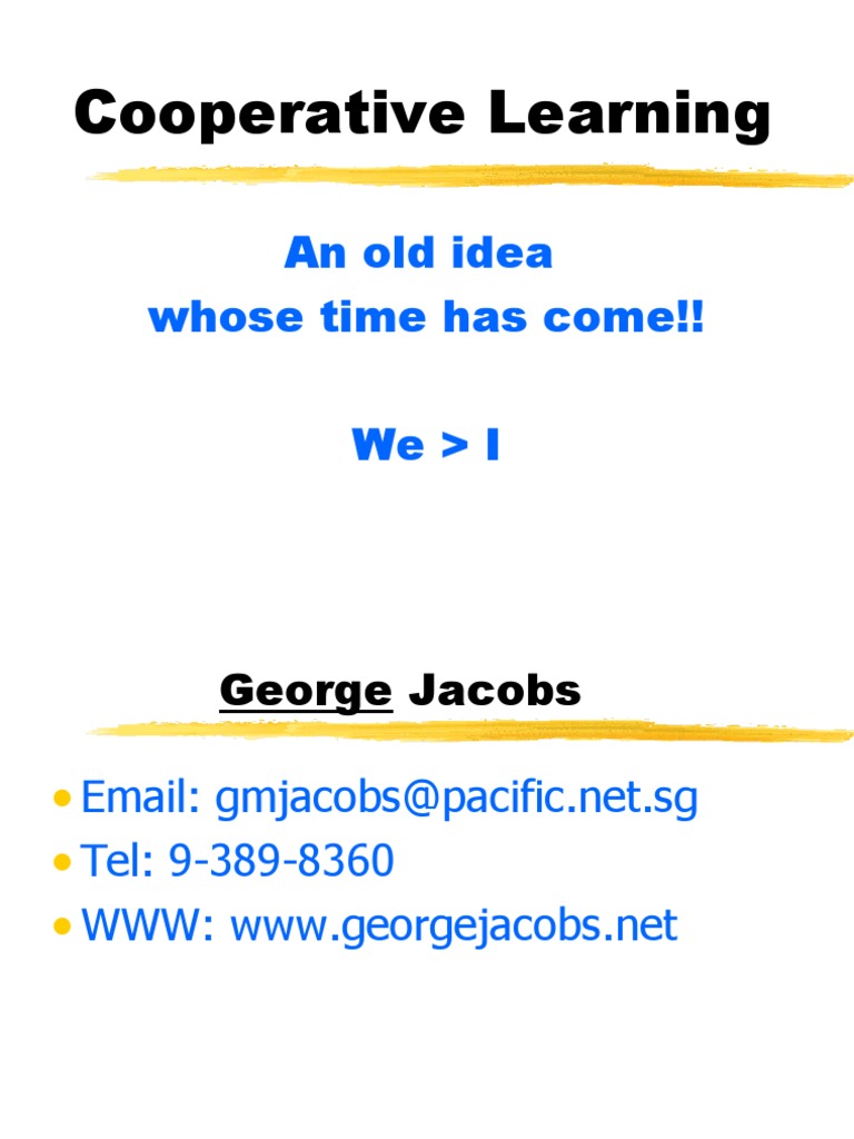 Effective Cooperative Learning Strategies | PDF | Question | Cognition