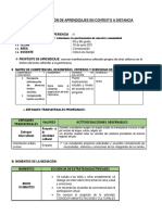 Sesion de Aprendizaje