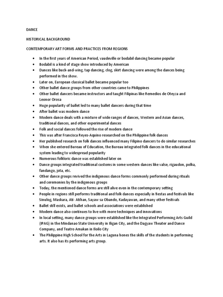 Dance Output Pdf Dances Performing Arts