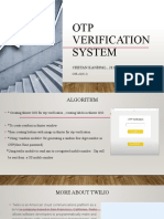 OTP Verification System