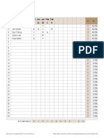 Attendance Sheet: Name Jan Jan Jan Feb Feb # % 19 22 25 3 8