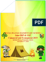 Joint BSP & GSP Camporal and Ecampment 2019: Datal Dlanag Elementary School