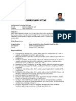 Curriculum Vitae: Mohammed Inkeshaf Ul Haq