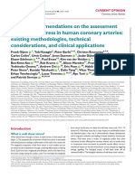 Expert Recommendations On The Assessment of Wall Shear Stress in Human Coronary Arteries