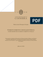 O direito subjetivo à regulação pública: a metamorfose do direito subjetivo público