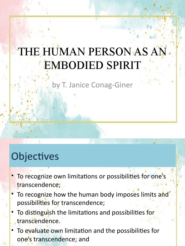 Philo Ppt Lesson3 Pdf Transcendence Philosophy Transcendence