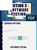 Section 2 Software Testing