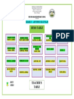 Demo Table: Grade 3 - Antonio Seat Plan