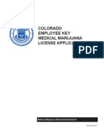 Colorado Medical Marijuana Key Employee Form
