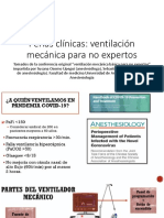 Ventilación Mecánica Para No Expertos