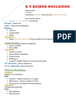 Proteínas y ácidos nucleicos: estructura, función y expresión génica