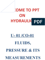 Welcome To PPT ON Hydraulics