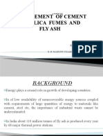 A PAPER On Replacement of Cement by Flyash and Silica Fume