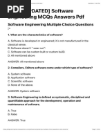 300+ (UPDATED) Software Engineering MCQs Answers PDF 2022