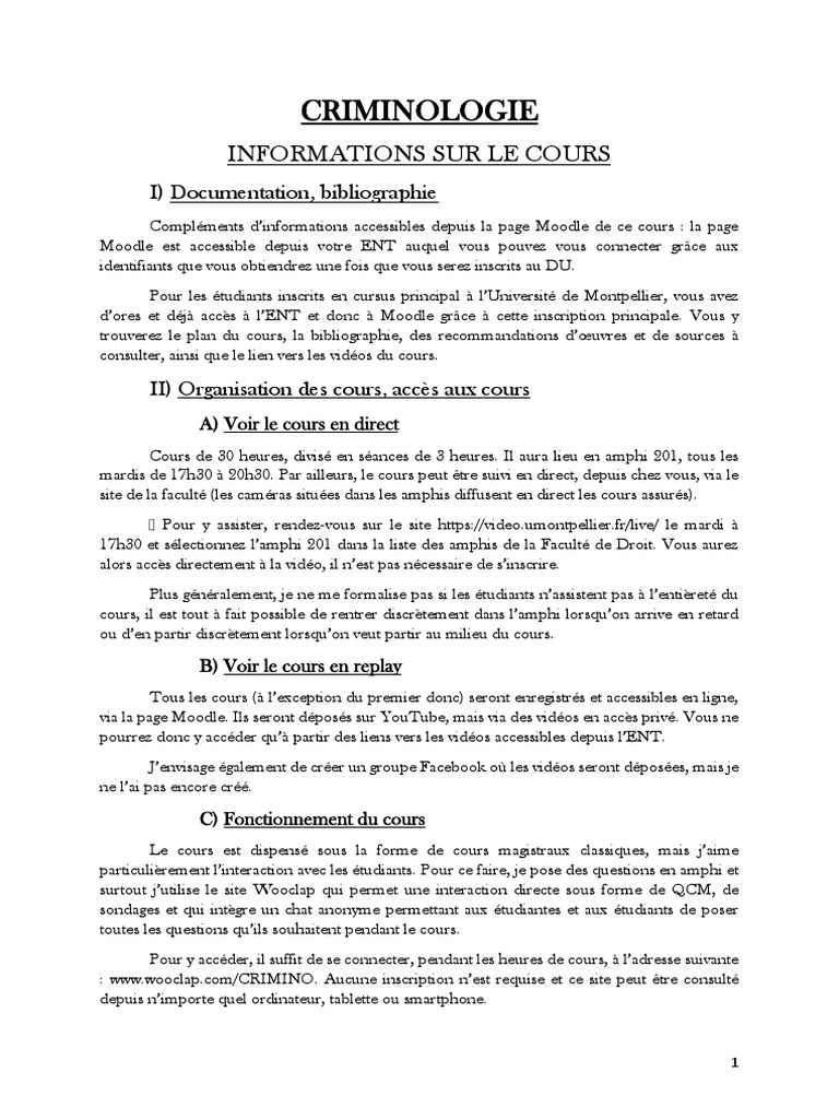 Criminologie | PDF | Crimes | Crime et violence