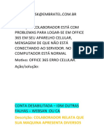 Scripts de Abertura Por Email Chamado