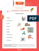 Christmas Worksheet: Look and Match