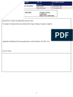 XYZ-QMS-FOR-062 Non-Conformance Report Form CAPA 003