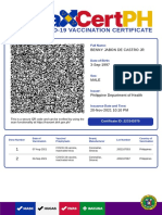 COVID-19 Vaccination Certificate QR Code