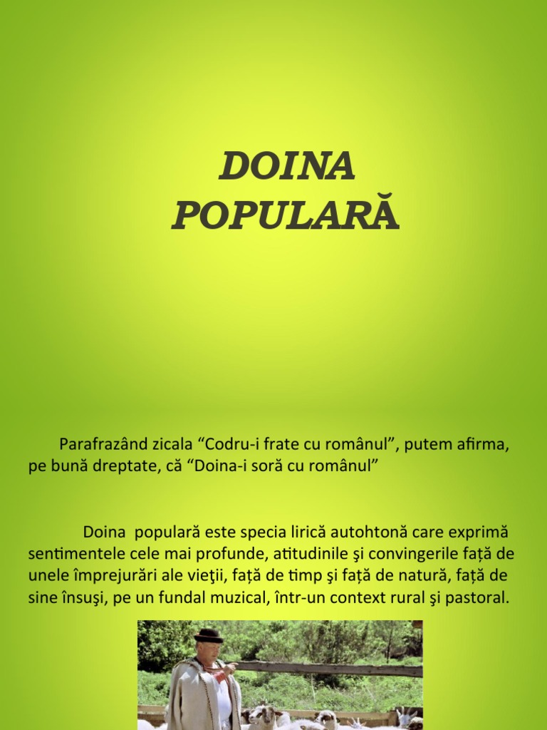 0 Doina PPT | PDF