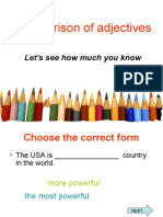 Comparison of Adjectives: Let's See How Much You Know