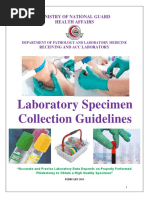 Laboratory Specimen Collection Guidelines: Ministry of National Guard Health Affairs