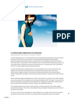 La Embarazada Adolescente en Venezuela - MiradorSalud - VE