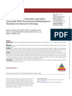 Short-Term Clinical Outcomes and Safety Associated With Percutaneous Radiofrequency Treatment For Excessive Sweating