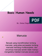 Basic Human Needs: By: Ratna Ningsih SKP., M.Kes
