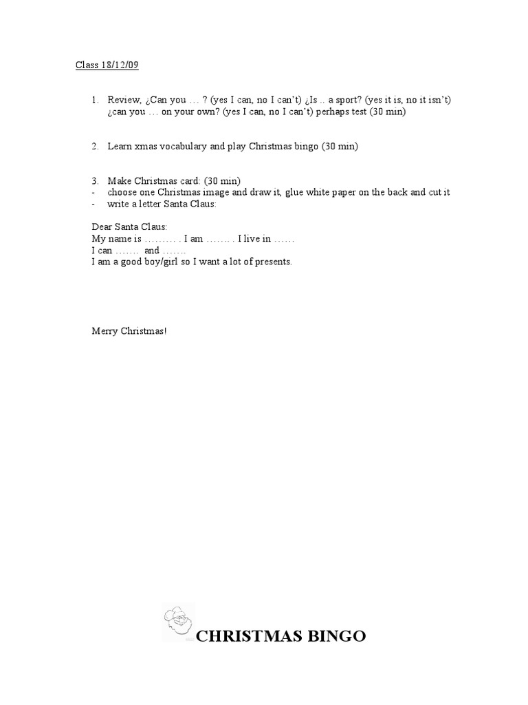 Christmas Activities for Kids | PDF