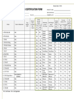 Green Building Materials Certification Form: No Added Urea-Formalde - Hyde?