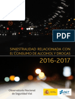 Siniestralidad Relacionada Con El Consumo de Alcohol y Drogas 2016 2017
