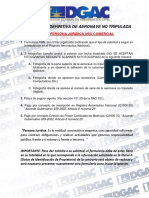 Inscripcion Definitiva de Aeronave No Tripulada: para Persona Juridica Uso Comercial