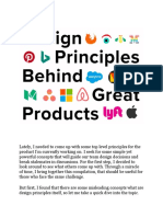 Design Principles for Your Product