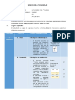 Paty - Silvana DIDACTICA UNIV 04-07-16 Sesión de aprendizaje