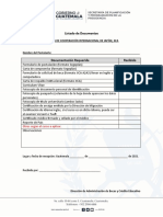 CD - 19155830 - Listado de Documentos Becas Jica