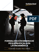 Formalización Minera de Pequeña Escala en Latinoamérica Colombia Ecuador Perú Bolivia - 0