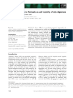 Amyloid Oligomers Formation and Toxicity of Alzheimers