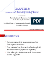 Statistical Description of Data: Introduction To Business Statistics