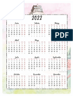 Agenda 2022 Borde Calendario Notas Proyectos Edvnze