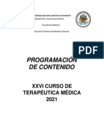 Temario Terapeutica Medica Unmsm 2021