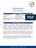 Contenido Porgramatico . Contabilidad Administrativa