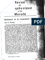 Poulet, Bachelard Et La Conscience de Soi