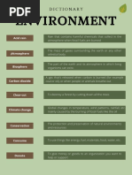 Environment Dictionary