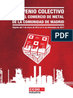 Convenio Comercio Metal Madrid