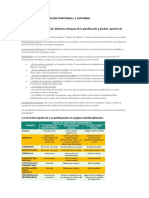 Programa de Planificación Territorial para Terminar I