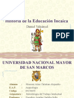 Historia de La Educación - Daniel Valcárcel