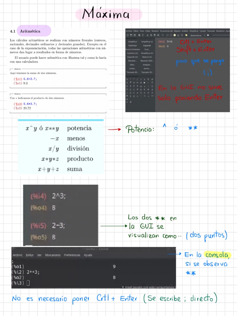 Uso de Máxima | PDF | Matriz (Matemáticas) | Integral